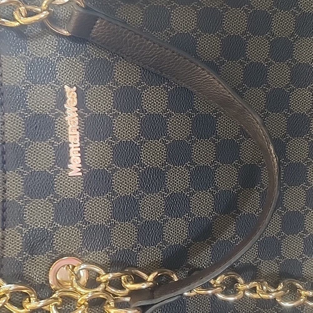 Montana West Chain Shoulder Strap Handbag Totebag - Picture 3 of 14